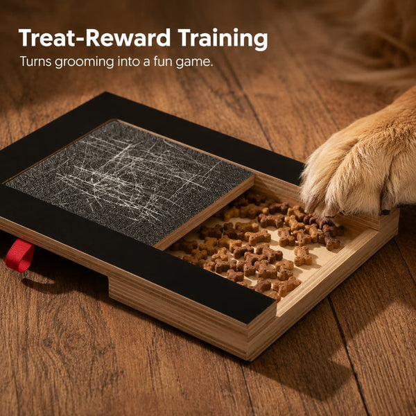 Houten nagelplank voor huisdierenverzorging