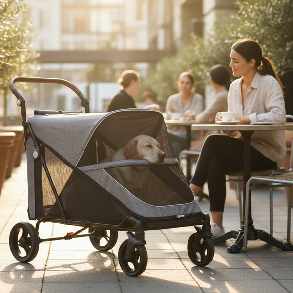 Easy-Fold Dog Adventure Stroller