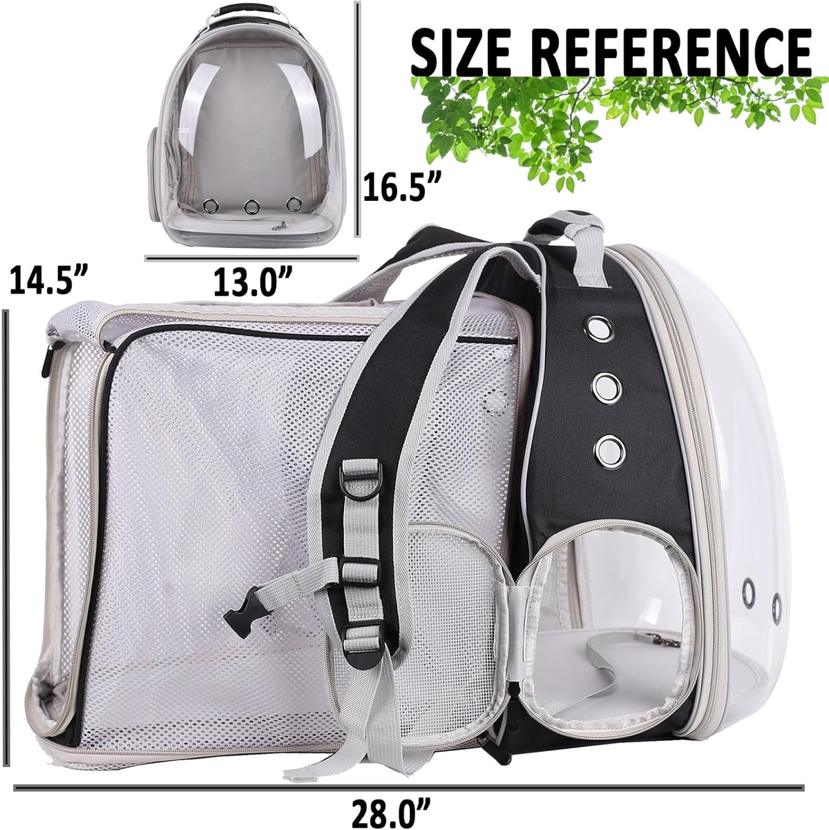 astronaut pet carrier travel backpack bag Front Extension Cat Carrier, Backpack for Kitten and Small Dogs, Clear Bubble Window Space Capsule Liked Portable Vet Visit Book Airline Approved : Pet Supplies Nine ventilation holes throughout the carrier help keep air flowing XMMSWDLA Back Expandable Cat Carrier